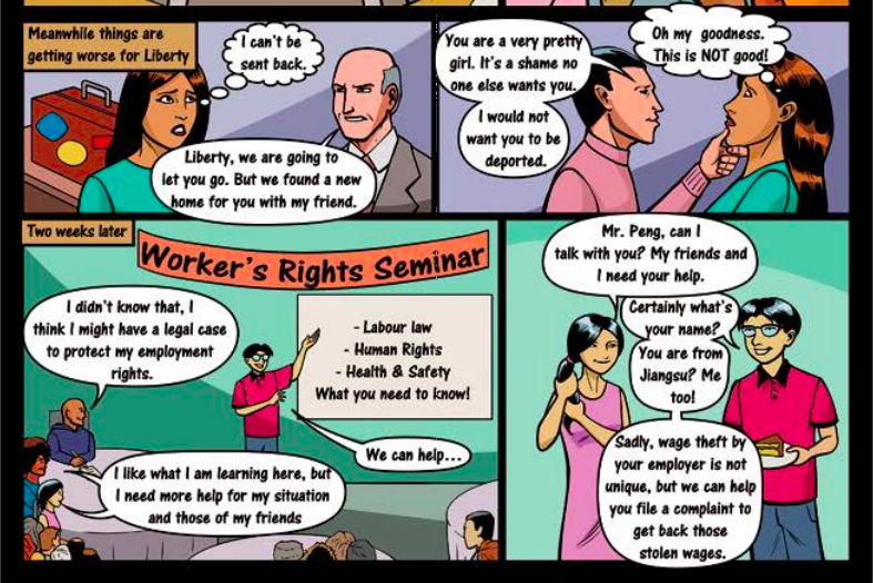 Newcomers Facing Labour Struggles Comic