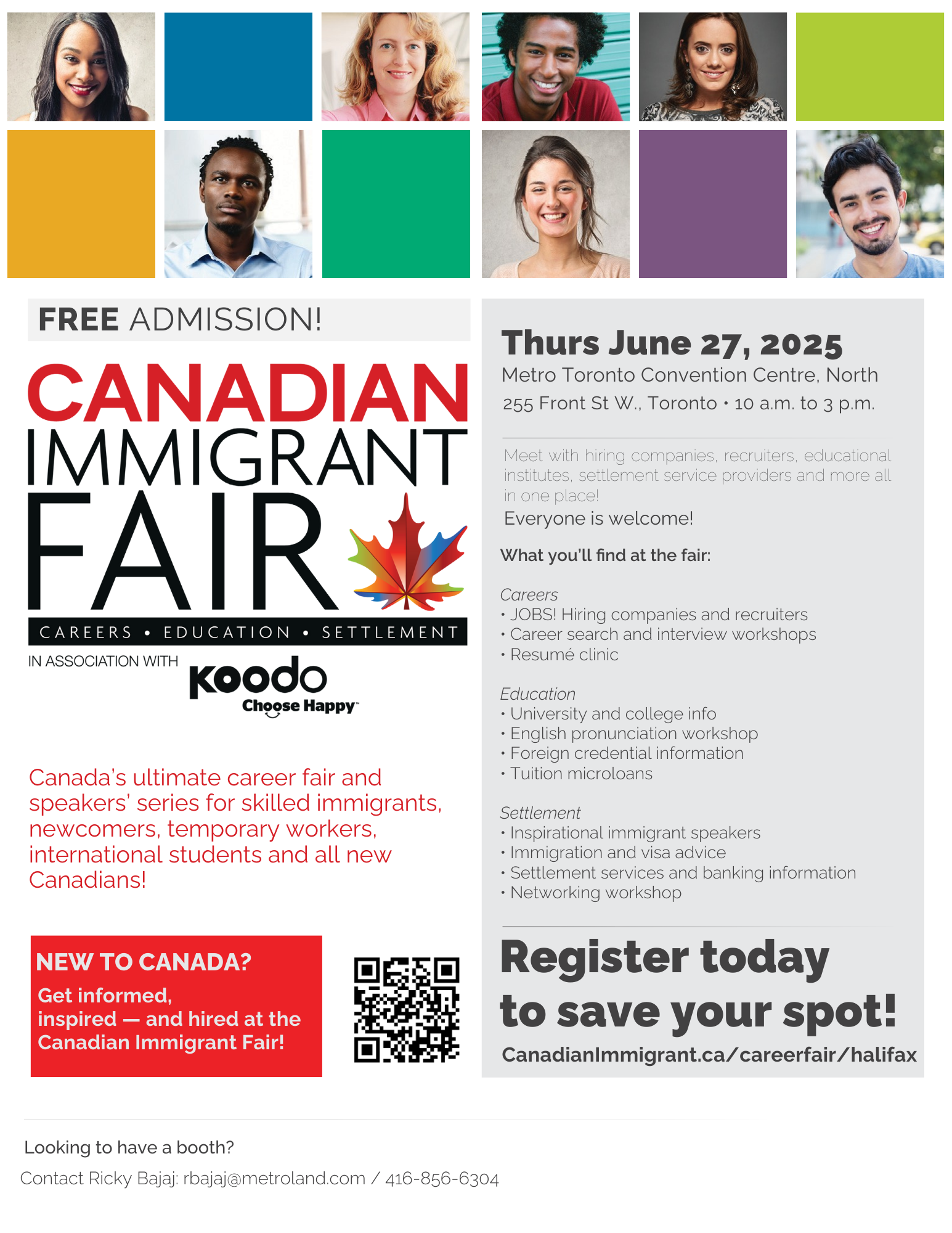 Canadian Immigrant Fair Flyer