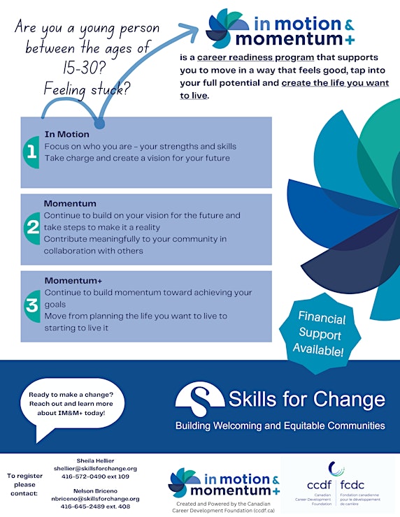 Flyer for Skills for Change career readiness program